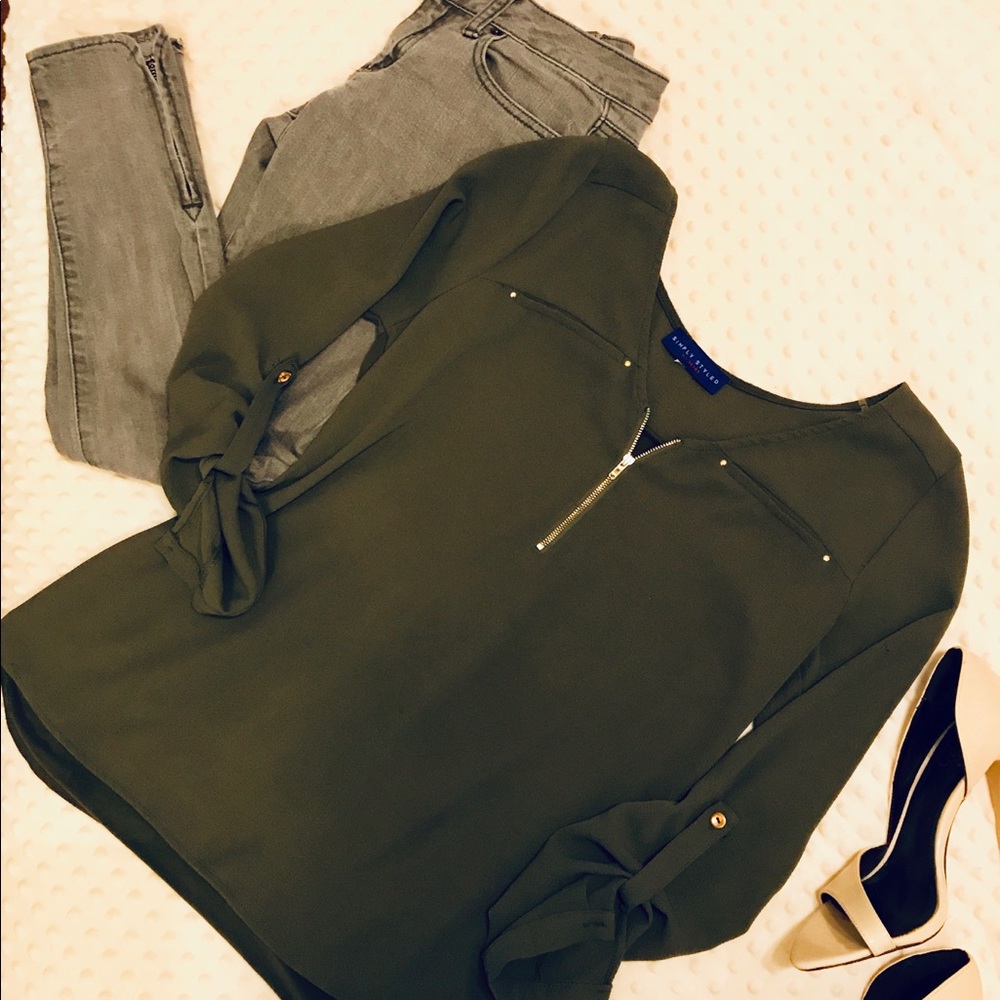 Faded Green Blouse